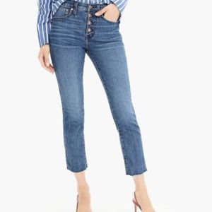 NEW J. Crew Vintage Straight Jeans with Button Fly